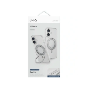 Wholesale UNIQ Swivix Apple iPhone 16 360 Rotating Kickstand clear - UNIQ1495 - {ean13} - Hurt