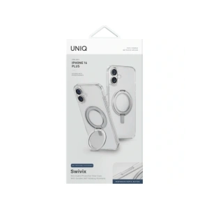 Wholesale UNIQ Swivix Apple iPhone 16 Plus 360 Rotating Kickstand clear - UNIQ1496 - {ean13} - Hurt