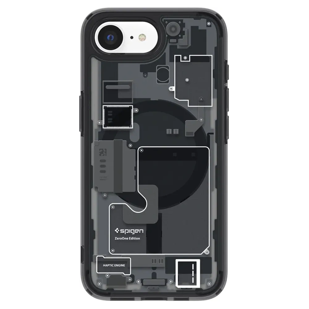 Hurtownia GSM - Spigen Ultra Hybrid Mag MagSafe Apple iPhone 16e Zero One Fekete - SPN16718 - {ean13} - Hurt