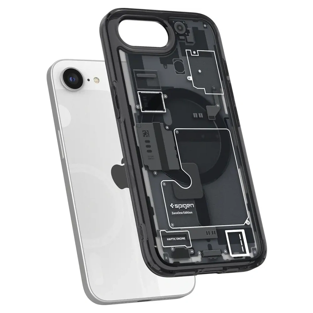 Hurtownia GSM - Spigen Ultra Hybrid Mag MagSafe Apple iPhone 16e Zero One Fekete - SPN16718 - {ean13} - Hurt