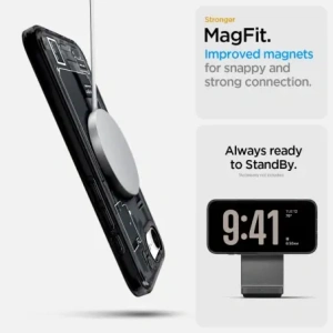 Wholesale Spigen Ultra Hybrid Mag MagSafe Apple iPhone 16e Zero One Black - SPN16718 - {ean13} - Hurt