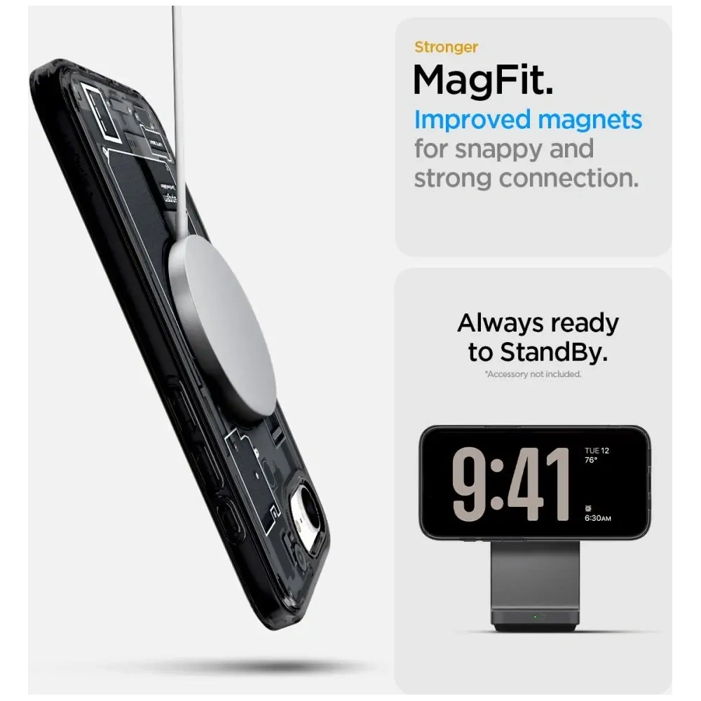 Wholesale Spigen Ultra Hybrid Mag MagSafe Apple iPhone 16e Zero One Black - SPN16718 - {ean13} - Hurt