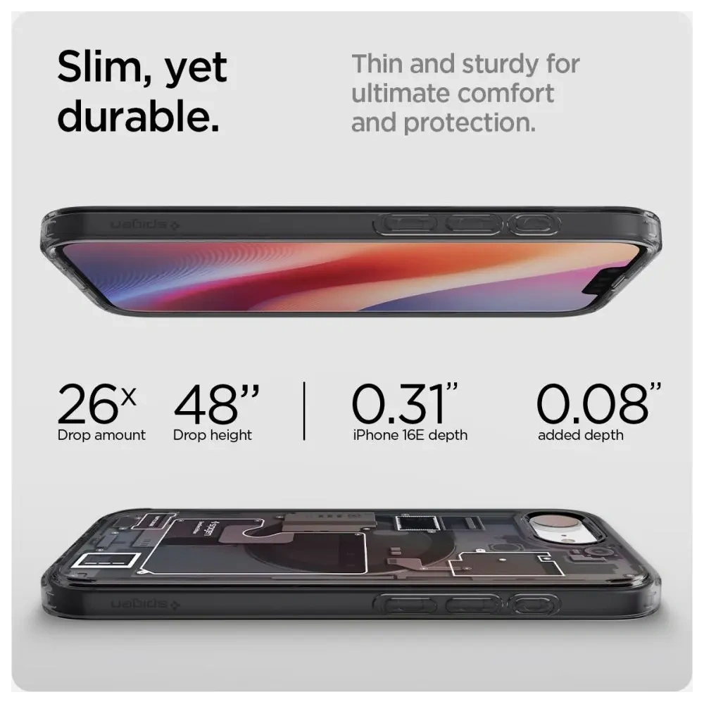 Wholesale Spigen Ultra Hybrid Mag MagSafe Apple iPhone 16e Zero One Black - SPN16718 - {ean13} - Hurt
