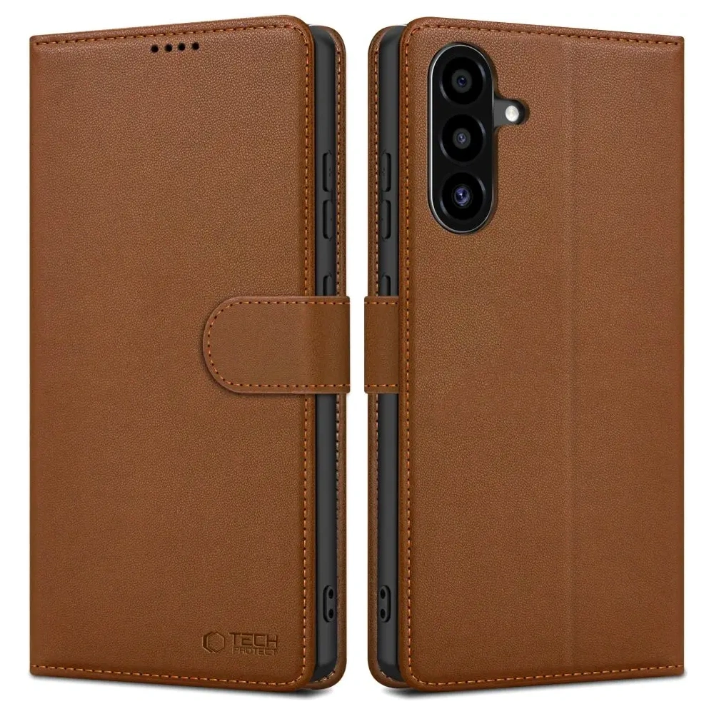 Hurtownia GSM - Etui z klapką Tech-Protect Wallet Samsung Galaxy A56 5G Brown - THP4012 - {ean13} - Hurt