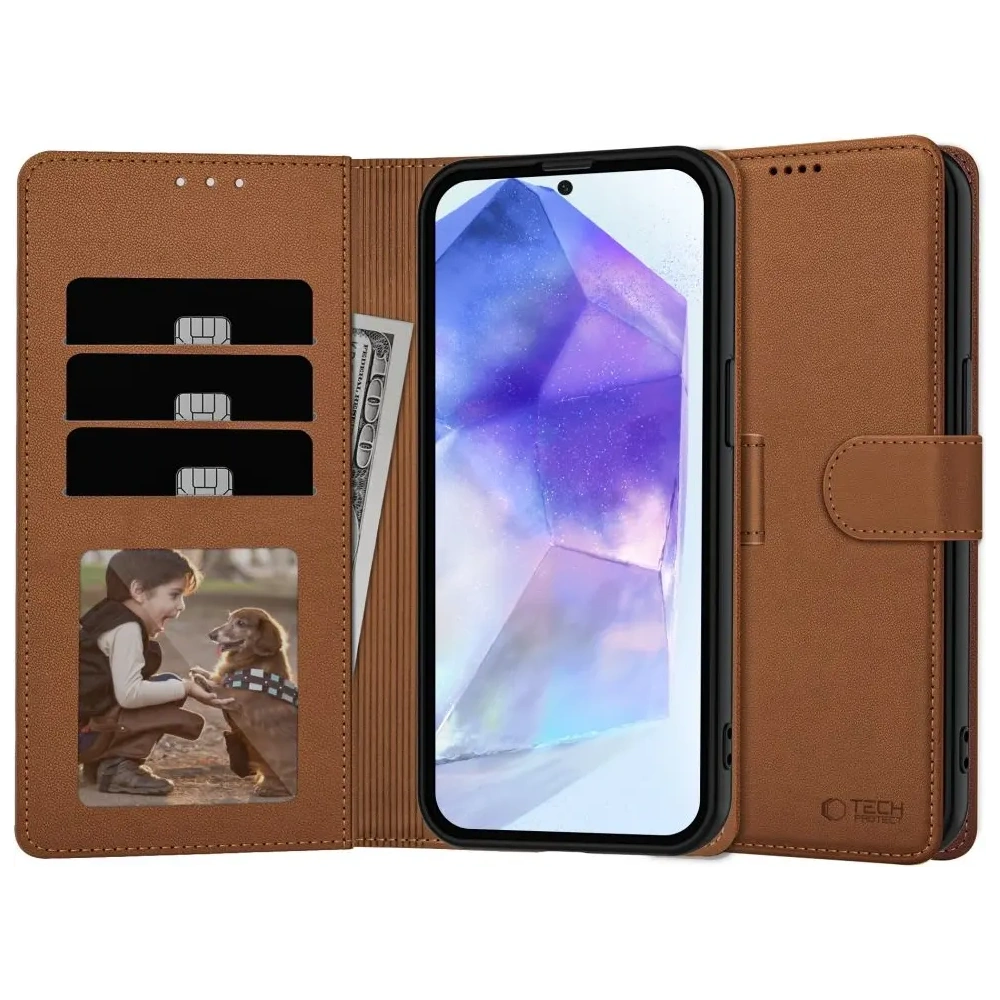 Hurtownia GSM - Tech-Protect Peněženka Samsung Galaxy A56 5G Hnědá - THP4012 - {ean13} - Hurt