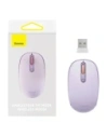 Baseus F01B Tri-Mode 2.4G BT 5.0 1600 DPI Drahtlose Maus (lila)