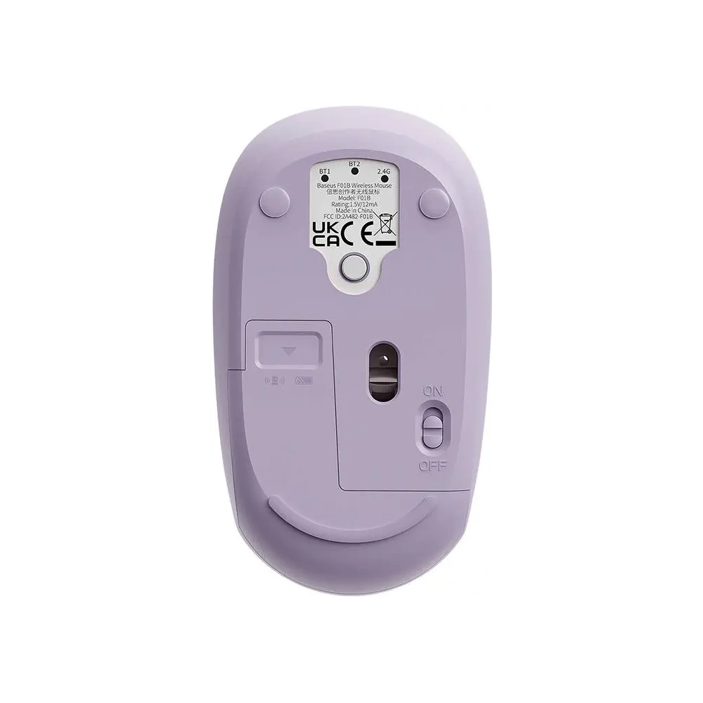 Hurtownia GSM - Baseus F01B Tri-Mode 2.4G BT 5.0 1600 DPI Drahtlose Maus (lila) - BSU8939 - {ean13} - Hurt