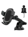 Baseus Suport auto UltraControl Pro pentru telefon (negru) cu prindere pe cockpit / grilă