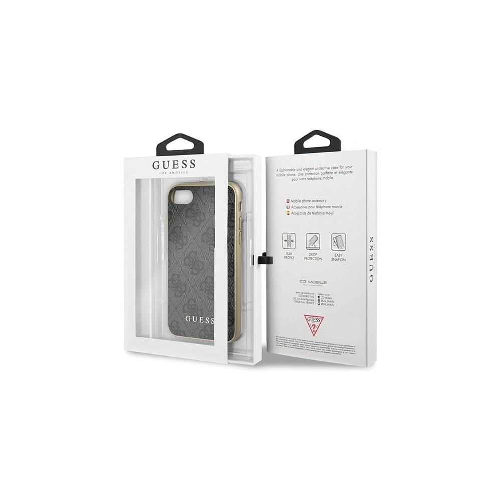 Hurtownia GSM - Etui Guess GUHCI8G4GG Apple iPhone SE 2022/SE 2020/8/7 šedý/grey hard case 4G Collection - GUE500GRY - {ean13} - Hurt