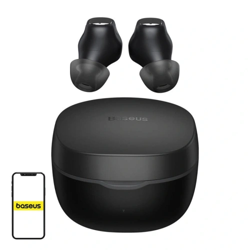 Bezprzewodowe słuchawki dokanałowe TWS Baseus Bowie WM01 (czarne)