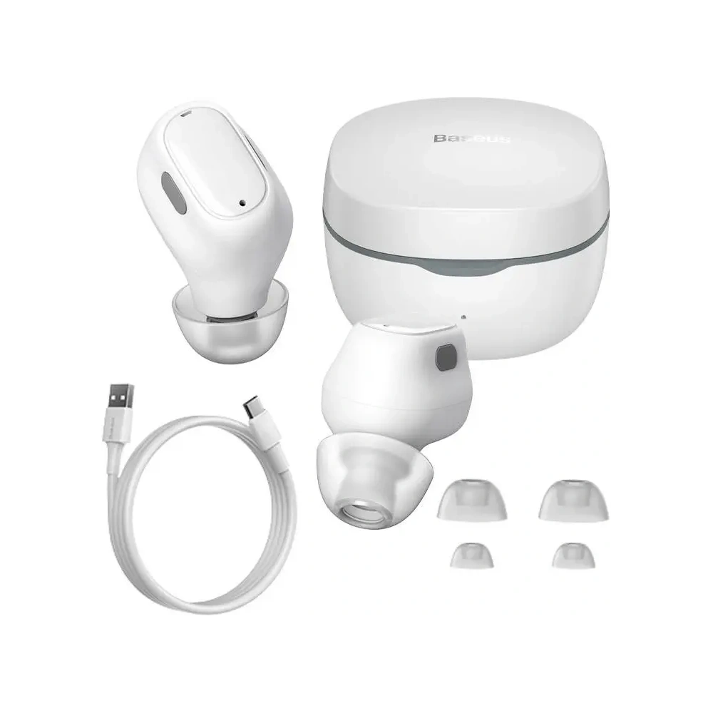 Wholesale Baseus Bowie WM01 TWS wireless in-ear headphones (white) - BSU8942 - {ean13} - Hurt