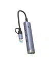 Hurtownia GSM - Baseus UltraJoy Hub 4in1 USB-A, USB-C / 3xUSB-A 3.0 + USB-C + RJ45 (grau) - BSU8945 - {ean13} - Hurt