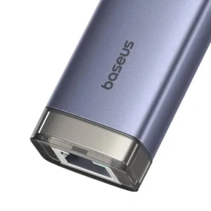 Hurtownia GSM - Hub 4w1 Baseus UltraJoy USB-A, USB-C / 3xUSB-A 3.0 + USB-C + RJ45 (szary) - BSU8945 - {ean13} - Hurt