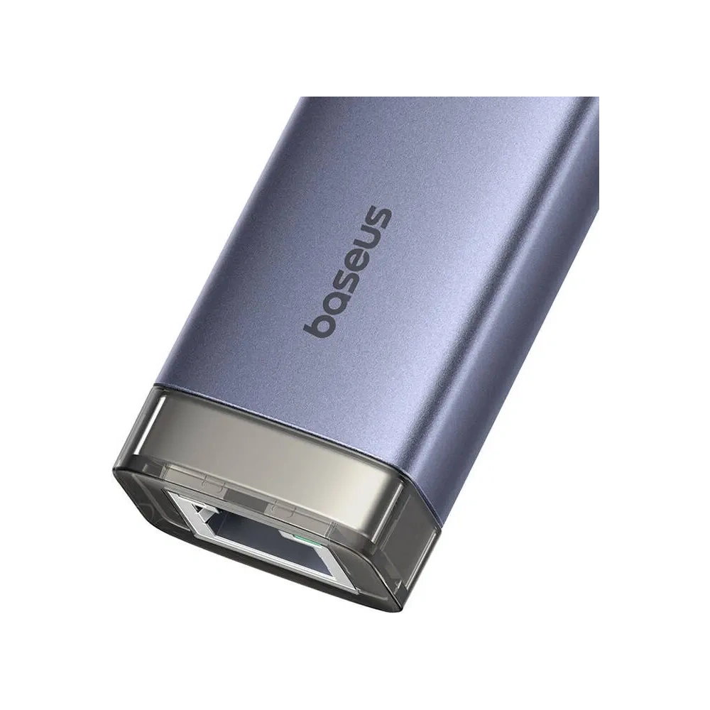 Hurtownia GSM - Baseus UltraJoy Hub 4in1 USB-A, USB-C / 3xUSB-A 3.0 + USB-C + RJ45 (grau) - BSU8945 - {ean13} - Hurt