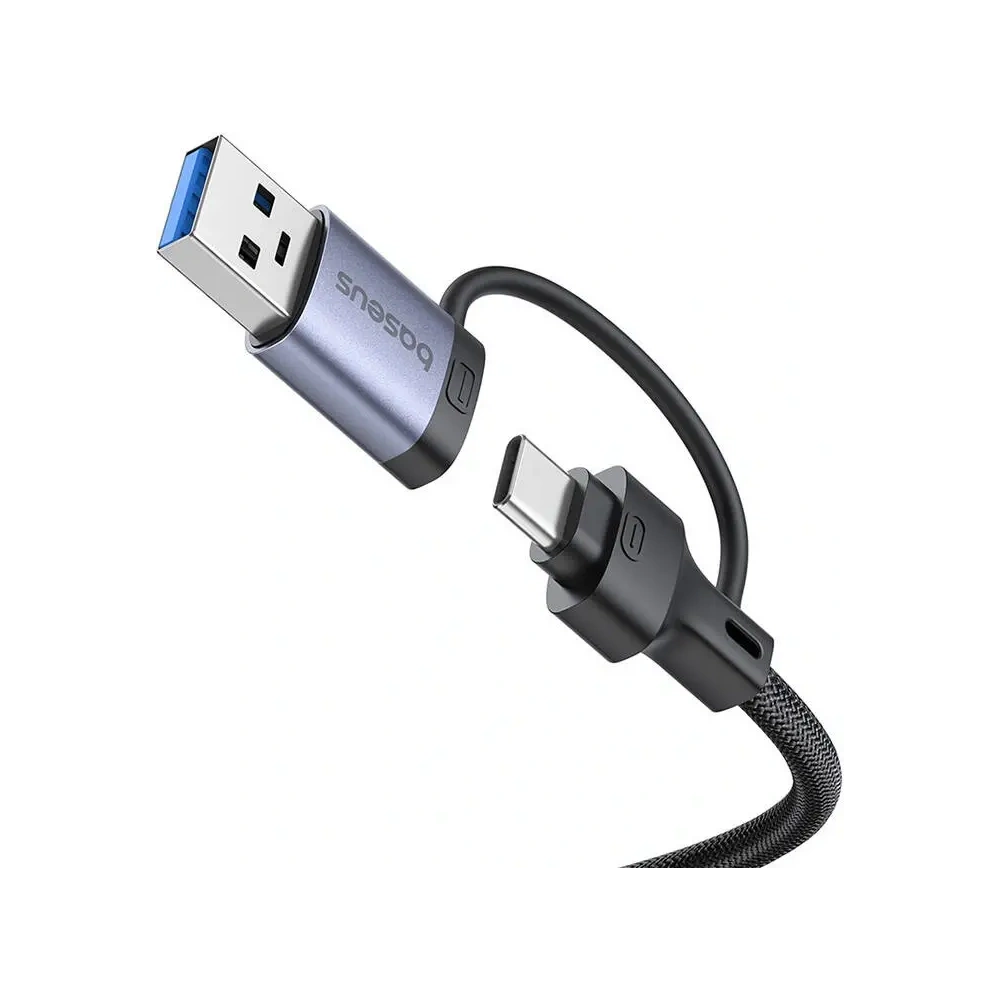 Hurtownia GSM - Baseus UltraJoy Hub 4in1 USB-A, USB-C / 3xUSB-A 3.0 + USB-C + RJ45 (grau) - BSU8945 - {ean13} - Hurt