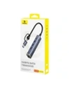 Hurtownia GSM - Baseus UltraJoy Hub 4in1 USB-A, USB-C / 3xUSB-A 3.0 + USB-C + RJ45 (grau) - BSU8945 - {ean13} - Hurt