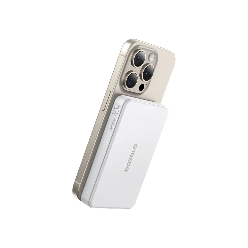 Hurtownia GSM - Baseus Airpow2 Qi2 bancă de alimentare magnetică 10000mAh 22.5W (albă) - BSU8946 - {ean13} - Hurt