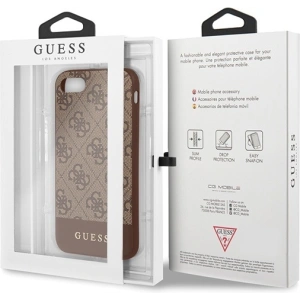 Wholesale Guess GUHCI8G4GLBR Apple iPhone SE 2022/SE 2020/8/7 brown hard case 4G Stripe Collection - GUE501BR - {ean13} - Hurt