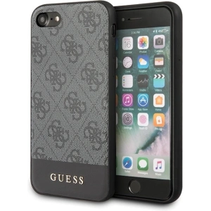 Wholesale Guess GUHCI8G4GLGR Apple iPhone SE 2022/SE 2020/8/7 grey hard case 4G Stripe Collection - GUE502GRY - {ean13} - Hurt