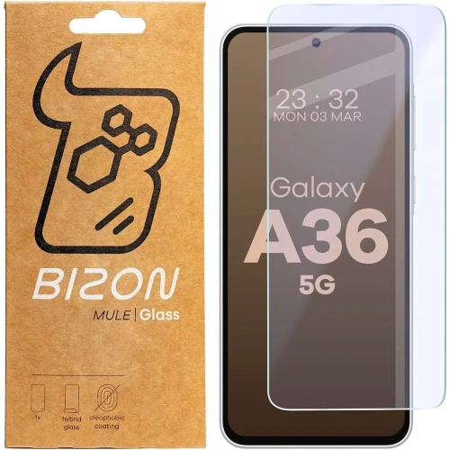 Elastyczne szkło hybrydowe Bizon Glass Mule do Samsung Galaxy A36 5G
