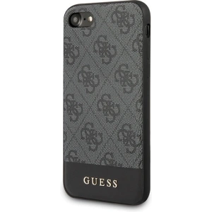 Hurtownia GSM - Etui Guess GUHCI8G4GLGR Apple iPhone SE 2022/SE 2020/8/7 szary/grey hard case 4G Stripe Collection - GUE502GRY - {ean13} - Hurt
