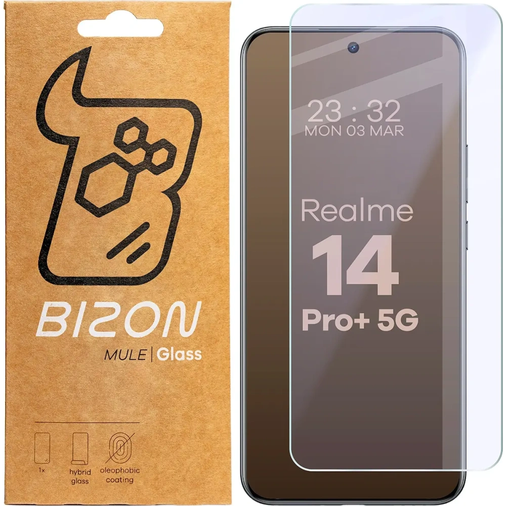 Hurtownia GSM - Elastyczne szkło hybrydowe Bizon Glass Mule do Realme 14 Pro Plus 5G - BIZ8785 - {ean13} - Hurt