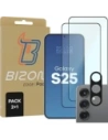 Bizon Edge 2 Pachet 2x sticlă pentru ecran + 1x sticlă pentru cameră Samsung Galaxy S25