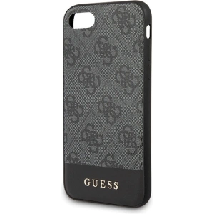 Hurtownia GSM - Etui Guess GUHCI8G4GLGR Apple iPhone SE 2022/SE 2020/8/7 szary/grey hard case 4G Stripe Collection - GUE502GRY - {ean13} - Hurt