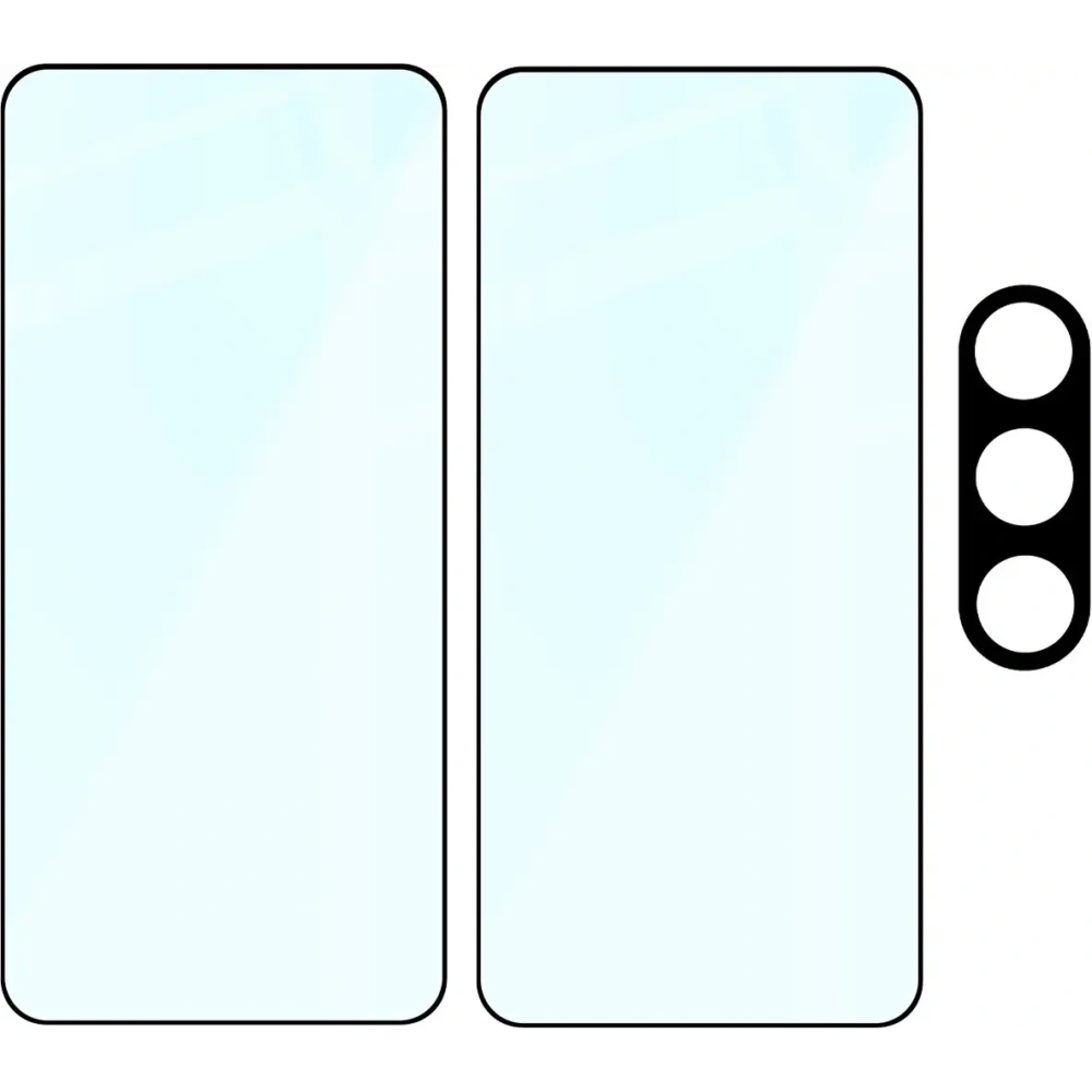 Hurtownia GSM - Bizon Edge 2 Pachet 2x sticlă pentru ecran + 1x sticlă pentru cameră Samsung Galaxy S25 - BIZ8786 - {ean13} - Hurt