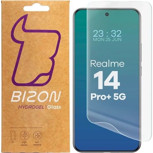 Folia hydrożelowa na ekran Bizon Glass Hydrogel Front do Realme 14 Pro Plus 5G [2 PACK]