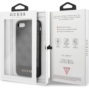 Hurtownia GSM - Etui Guess GUHCI8G4GLGR Apple iPhone SE 2022/SE 2020/8/7 szary/grey hard case 4G Stripe Collection - GUE502GRY - {ean13} - Hurt