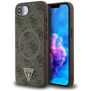 Hurtownia GSM - Guess Logo Triunghi 4G MagSafe pentru Apple iPhone 16e maro - GUE4454 - {ean13} - Hurt