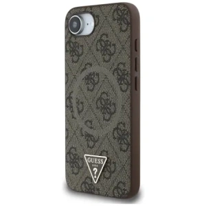 Wholesale Guess 4G Ring Triangle Logo MagSafe do Apple iPhone 16e brown - GUE4454 - {ean13} - Hurt
