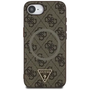 Wholesale Guess 4G Ring Triangle Logo MagSafe do Apple iPhone 16e brown - GUE4454 - {ean13} - Hurt