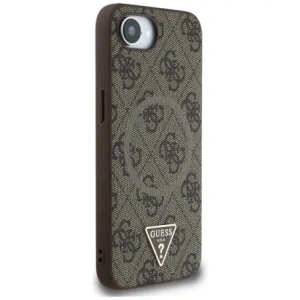 Wholesale Guess 4G Ring Triangle Logo MagSafe do Apple iPhone 16e brown - GUE4454 - {ean13} - Hurt