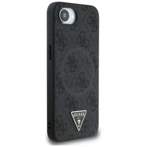 Hurtownia GSM - Guess 4G Gyűrű Háromszög Logó MagSafe az Apple iPhone 16e fekete színben - GUE4455 - {ean13} - Hurt