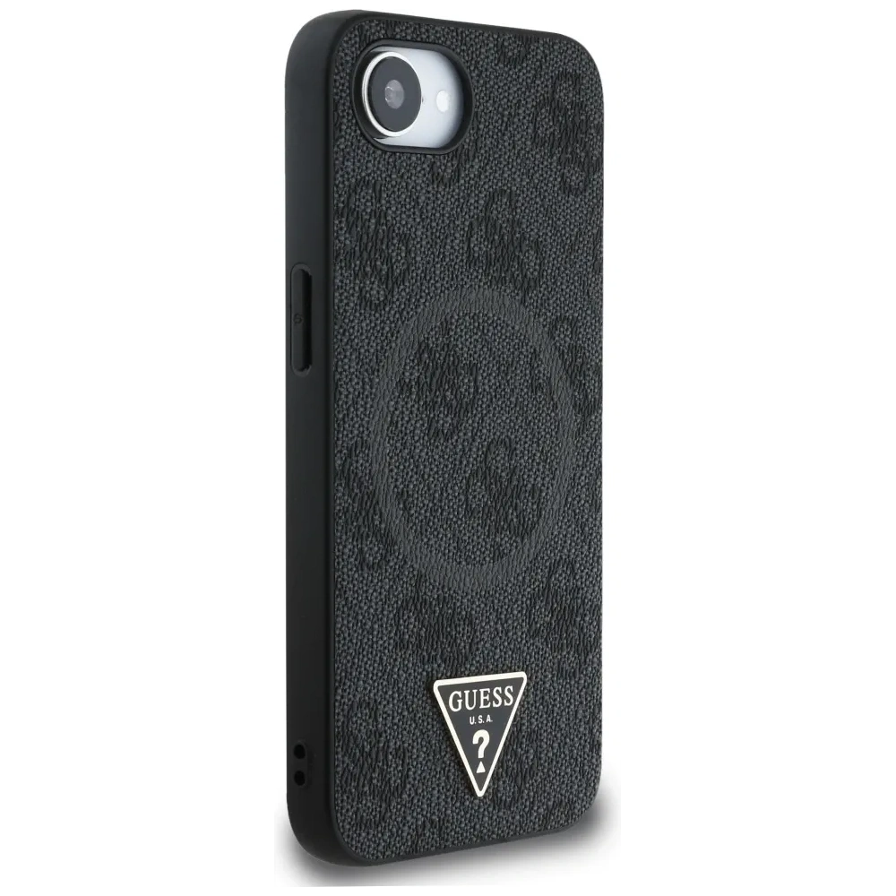 Wholesale Guess 4G Ring Triangle Logo MagSafe do Apple iPhone 16e black - GUE4455 - {ean13} - Hurt
