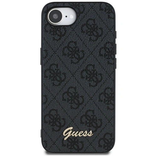 Etui Guess 4G Script Logo MagSafe do Apple iPhone 16e czarny
