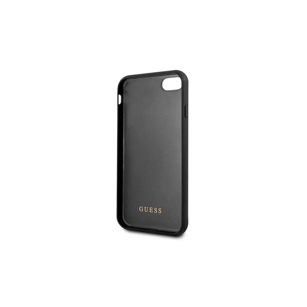 Hurtownia GSM - Etui Guess GUHCI8MGGBK Apple iPhone SE 2022/SE 2020/8/7 černé/black tvrdé pouzdro Glitter Marble Glass - GUE503BLK - {ean13} - Hurt