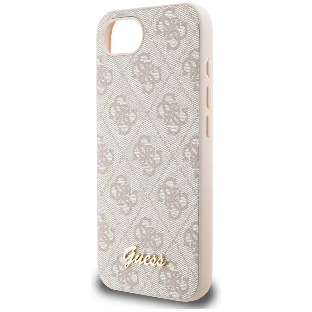 Hurtownia GSM - Guess 4G Script Logo MagSafe Apple iPhone 16e růžový - GUE4457 - {ean13} - Hurt