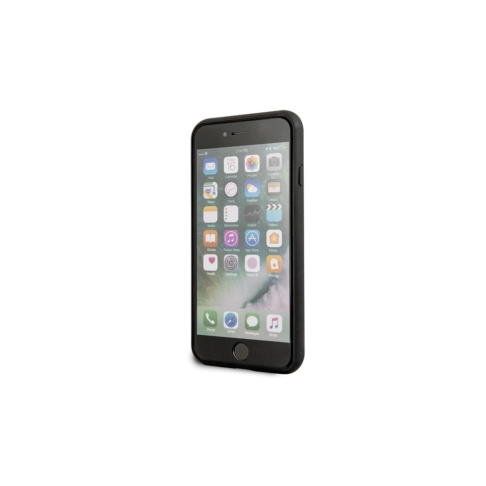 Hurtownia GSM - Etui Guess GUHCI8MGGBK Apple iPhone SE 2022/SE 2020/8/7 černé/black tvrdé pouzdro Glitter Marble Glass - GUE503BLK - {ean13} - Hurt