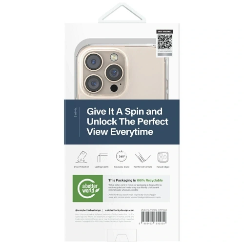 Etui UNIQ Swivix do Apple iPhone 16 Pro Max 360 Rotating Kickstand złoty