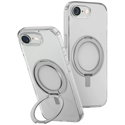 Etui UNIQ Swivix do Apple iPhone 16e 360 Rotating Kickstand przezroczysty