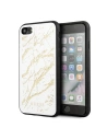 Etui Guess GUHCI8MGGWH Apple iPhone SE 2022/SE 2020/8/7 bílý/white tvrdý kryt Glitter Marble Glass