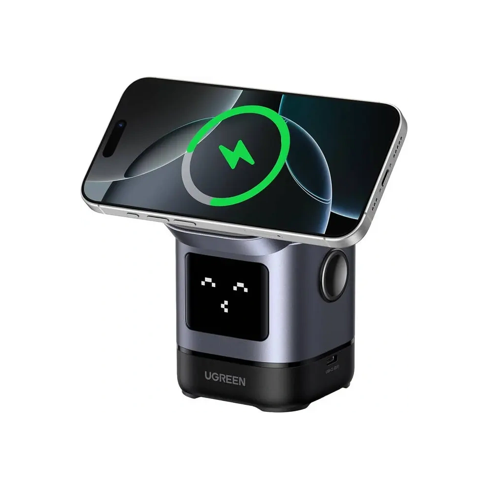 Hurtownia GSM - UGREEN Uno W709 2 az 1-ben induktív töltő iPhone / Airpods számára USB-C 25W + USB-C / USB-C kábel 1m - UGR5619 - {ean13} - Hurt