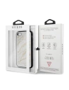 Hurtownia GSM - Etui Guess GUHCI8MGGWH Apple iPhone SE 2022/SE 2020/8/7 bílý/white tvrdý kryt Glitter Marble Glass - GUE504WHT - {ean13} - Hurt