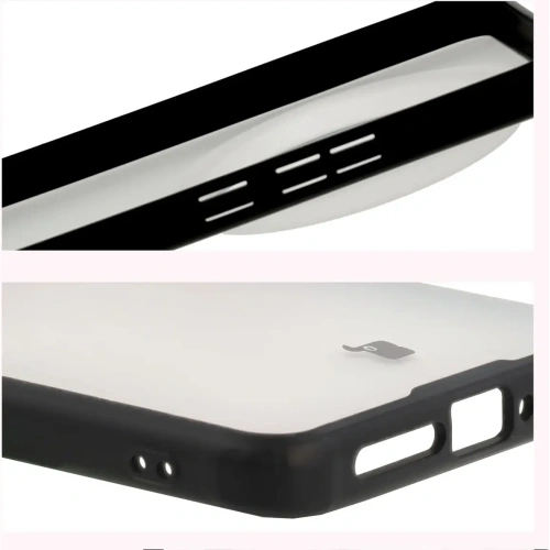 Etui Bizon Case Angelo do Xiaomi 15 Ultra przydymione z czarną ramką