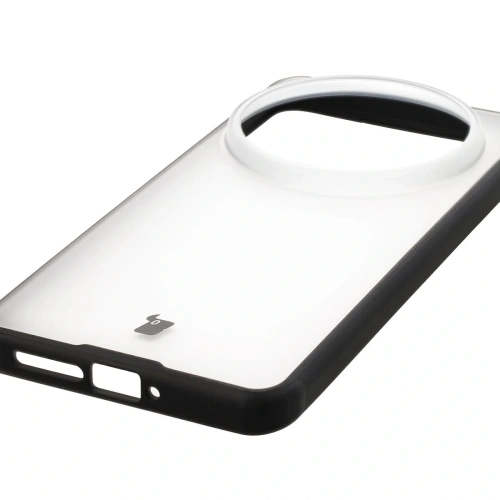 Etui Bizon Case Angelo do Xiaomi 15 Ultra przydymione z czarną ramką