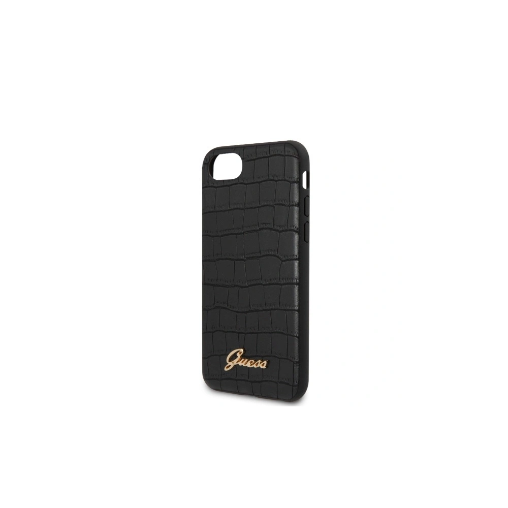 Hurtownia GSM - Etui Guess GUHCI8PCUMLCRBK Apple iPhone SE 2022/SE 2020/8/7 černý/black Croco Collection - GUE505BLK - {ean13} - Hurt