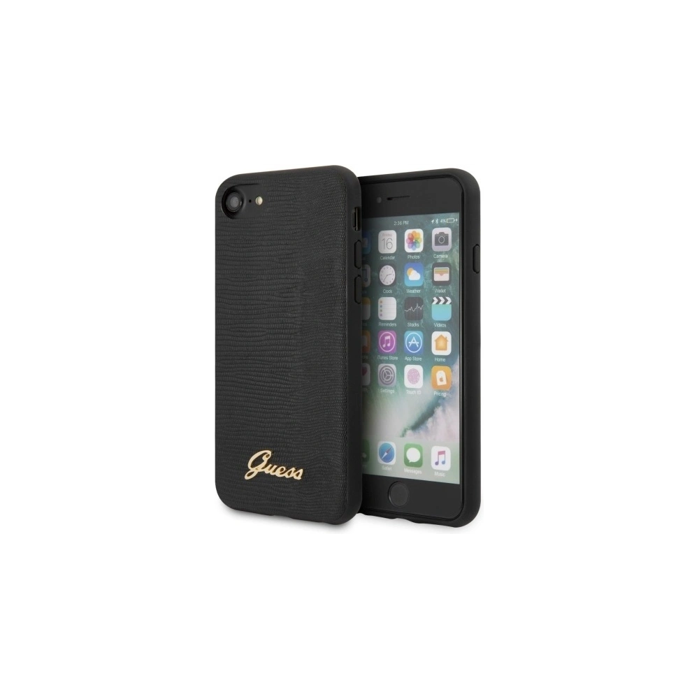 Hurtownia GSM - Etui Guess GUHCI8PCUMLLIBK Apple iPhone SE 2022/SE 2020/8/7 černý/black Lizard Collection - GUE506BLK - {ean13} - Hurt